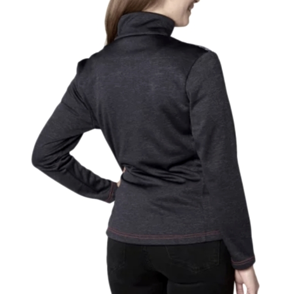 Helly Hansen Graphic Fleece Jacket Grey Women's Small - Picture 2 of 8